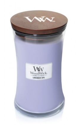 Woodwick Lavender Spa nagy  illatgyertya